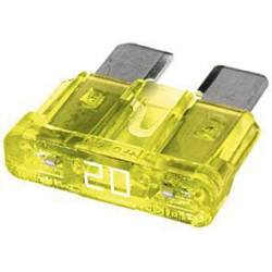 Bezpiecznik płaski 32V 20A L18.6 mm żółty op. 50 szt. Hella