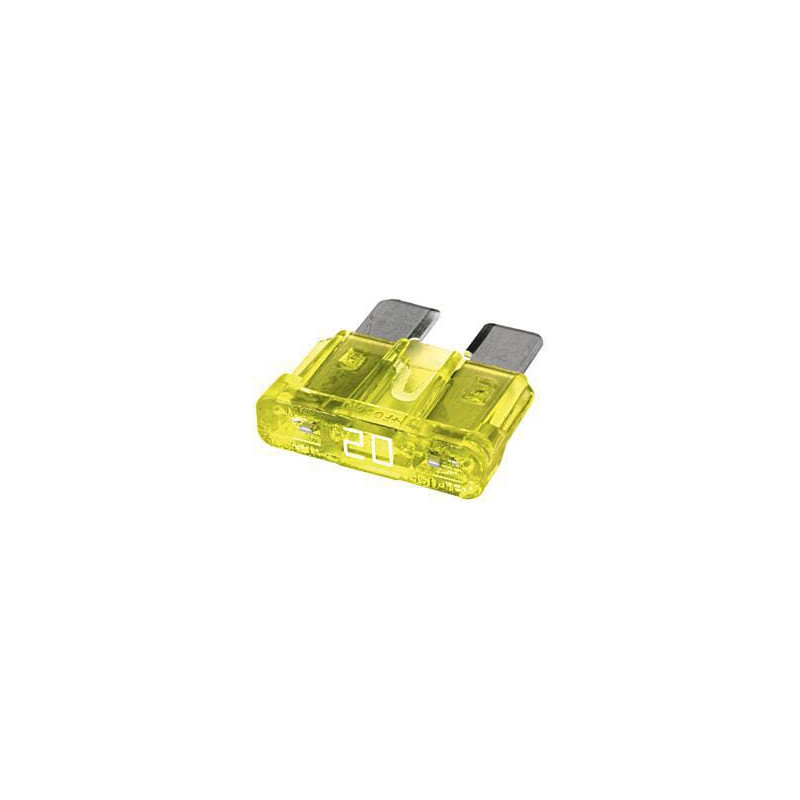 Bezpiecznik płaski 32V 20A L18.6 mm żółty op. 50 szt. Hella