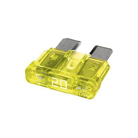 Bezpiecznik płaski 32V 20A L18.6 mm żółty op. 50 szt. Hella