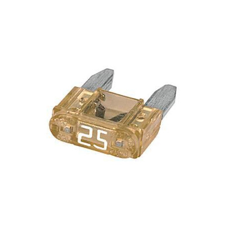 Bezpiecznik płaski Mini 25A L10.9 mm biały op. 50 szt. Hella