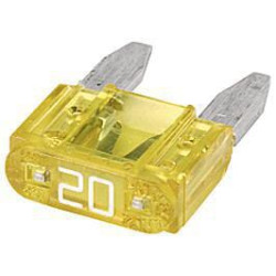 Bezpiecznik płaski Mini 20A L10.9 mm żółty op. 50 szt. Hella