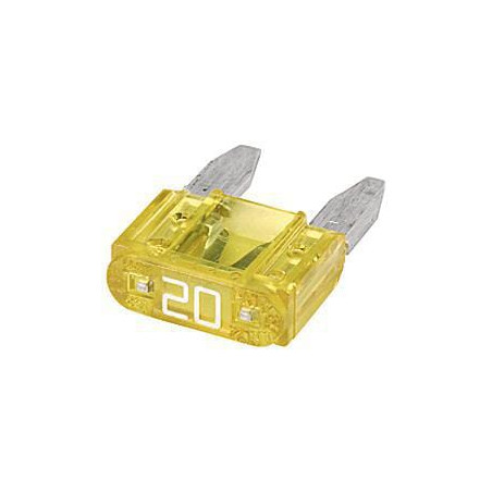 Bezpiecznik płaski Mini 20A L10.9 mm żółty op. 50 szt. Hella