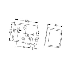 Lampa obrysowa biała Hella 2PF006679001
