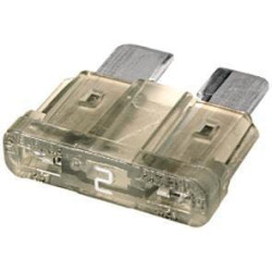 Bezpiecznik płaski 32V 2A L18.6 mm szary op. 50 szt. Hella