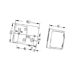 Lampa obrysowa biała Hella 2PF006679017