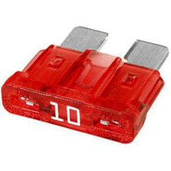 Bezpiecznik płaski 32V 10A L18.6 mm czerwony op. 50 szt. Hella