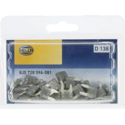 Bezpiecznik płaski Mini 2A L10.9 mm szary op. 50 szt. Hella