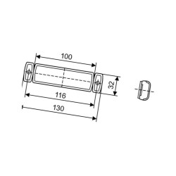 Lampa obrysowa biała LED Hella 2PG008645961