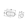 Lampa obrysowa biała LED Hella 2PF959570202