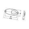 Lampa obrysowa biała LED Hella 2PG964295111