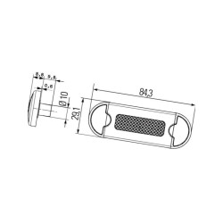Lampa obrysowa biała LED Hella 2XT959510427