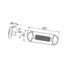 Lampa obrysowa biała LED Hella 2XT959510427