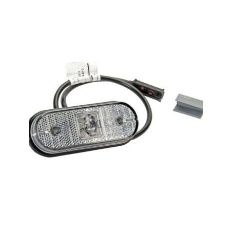 Lampa obrysowa biała LED 21-30V Aspöck 317704017