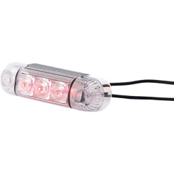 Lampa Obrysowa 3 Led, 285 Tylna Czerwona 12/24v