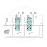 Rozdzielacz 2 sekcyjny hydrauliczny MBV5, 2 sekcyjny A1A1 KZ1C2