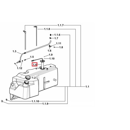 270590040 Deutz Fahr Czujnik kontroli poziomu paliwa