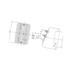 Lampa zespolona, lewa 03394000 Cobo 8716106725885