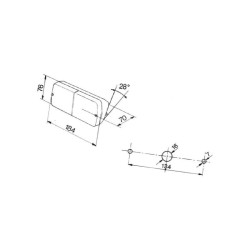 Lampa zespolona, lewa 03188000 Cobo 8716106720248
