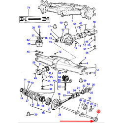 3428090M1 Massey Ferguson Uszczelniacz półosi