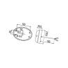 Lampa kierunkowskazu, żółta, A 2BA343390071 Hella 6416386915601