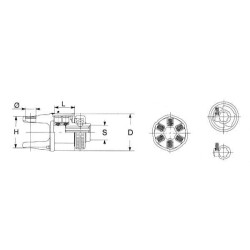 B&P 614456501R Sprzęgło przeciążeniowe prawe SA4 1i3/8" Z6 1600Nm, - 30,2x79,4 G5 Bondioli Pavesi