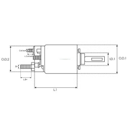 Elektromagnes rozrusznika 12V