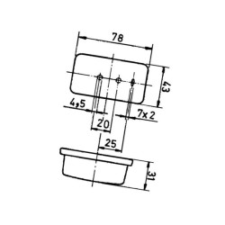 Lampa obrysowa 12-24V uniwersalna Jokon