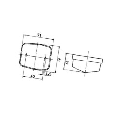 Lampa obrysowa 12-24V uniwersalna Jokon