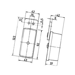 Lampa obrysowa 12-24V uniwersalna Jokon