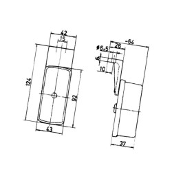 Lampa obrysowa 12-24V uniwersalna Jokon