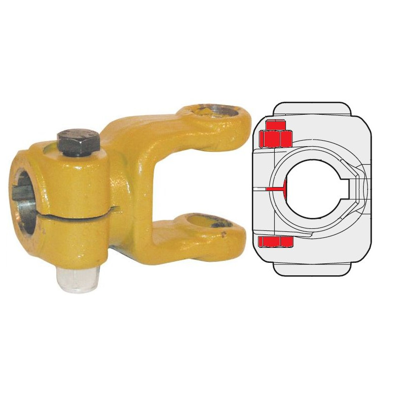 Comer 141022070 Widłak 1 Ø1" klin 1/4" M10x1,25x65