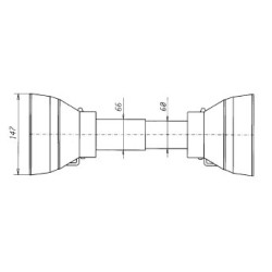 Osłona wałka LFMR BA-4/7 1010mm fi pierścienia 50mm