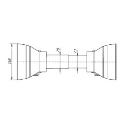 Osłona wałka LFMR BA-5/7 1010mm fi pierścienia 63,5mm