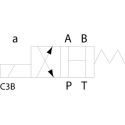 Elektrozawór Cetop 05 - NG10 4/2 C3B 12V 350 bar