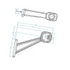 Lampa obrysowa LED,12-24V lewa Britax