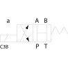 Elektrozawór Cetop 05 - NG10 4/2 C3B 24V 350 bar