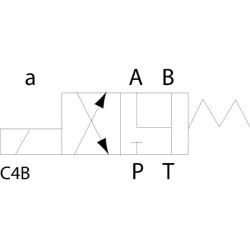 Elektrozawór Cetop 05 - NG10 4/2 C4B 12V 350 bar