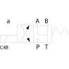 Elektrozawór Cetop 05 - NG10 4/2 C4B 12V 350 bar