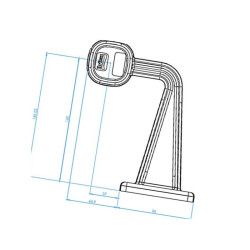 Lampa obrysowa LED, 12-24V Lewa Britax