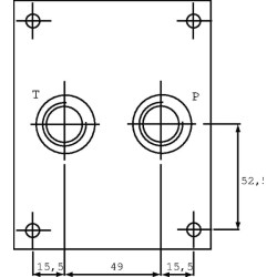 Podstawa stopy 1/2" boczna