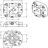 Podstawa stopy NG10, 1/2"BSP, dół