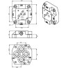 Podstawa stopy NG10, 1/2"BSP, dół