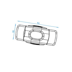 Lampa obrysowa LED, 12-24V uniwersalna poziome Britax