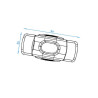 Lampa obrysowa LED, 12-24V uniwersalna poziome Britax