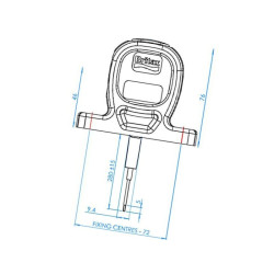 Lampa obrysowa LED, 12-24V uniwersalna pionowe Britax