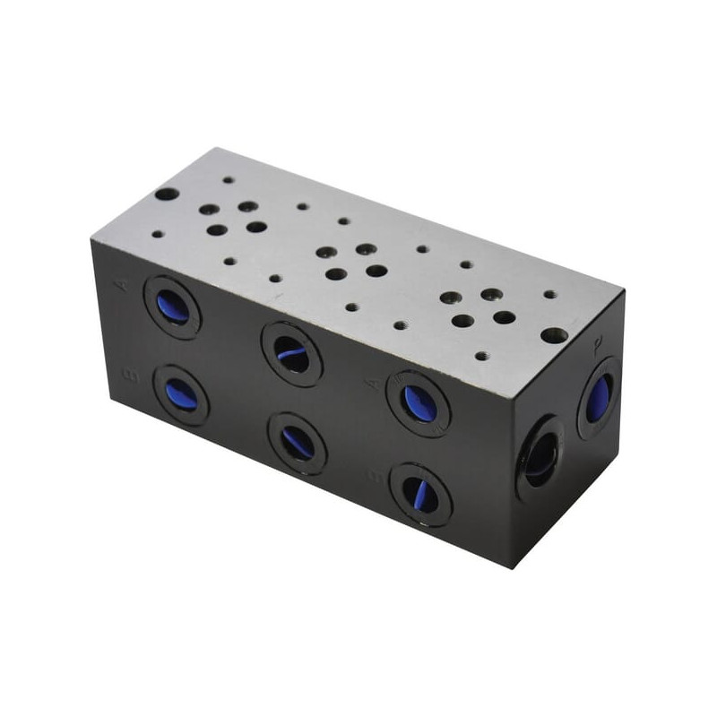 Płyta zaworu Cetop 03 - NG6, MR-33-GZC przyłącze dolne 3/8"