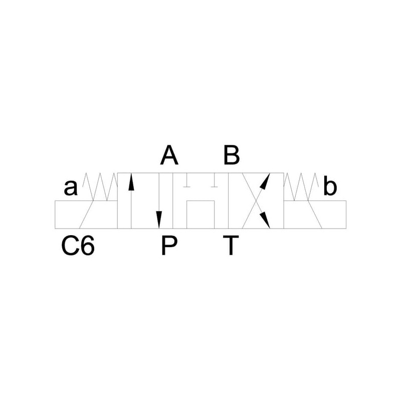 Elektrozawór Cetop 03 - NG6 4/3 SC6 24V 320 bar
