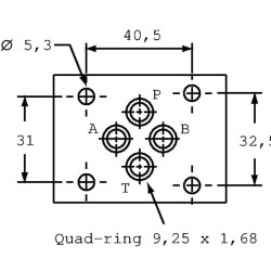Elektrozawór Cetop 03 - NG6 4/3 SC2 24V 320 bar
