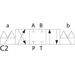 Elektrozawór Cetop 03 - NG6 4/3 SC2 24V 320 bar