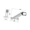 Lampa obrysowa LED, 24V lewa Hella